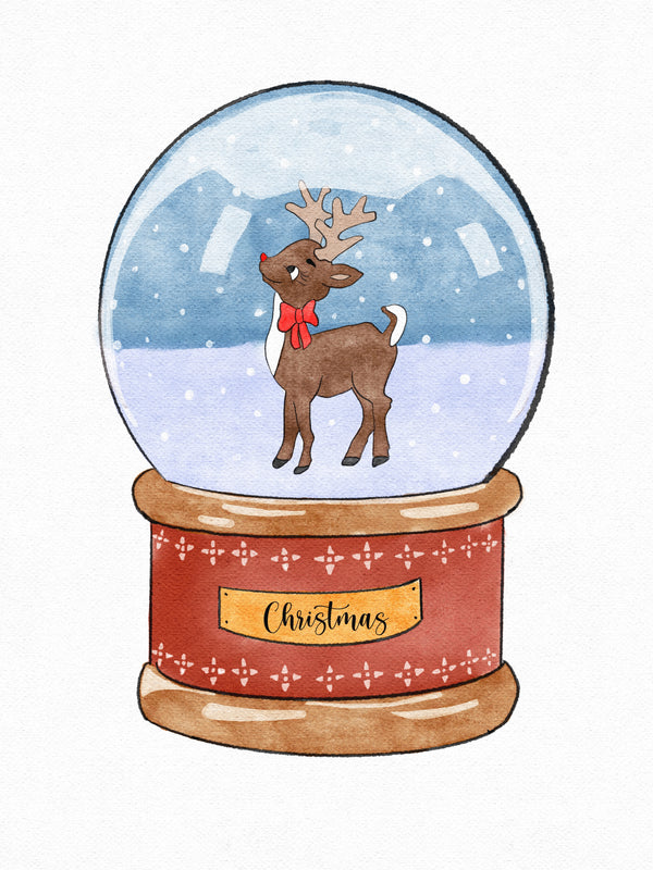 Framed Christmas Snowglobe Prints