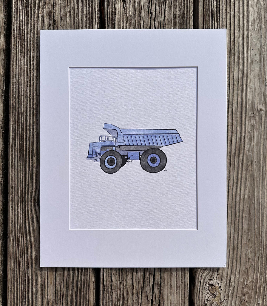 Blue Dump Truck