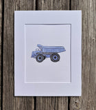 Blue Dump Truck