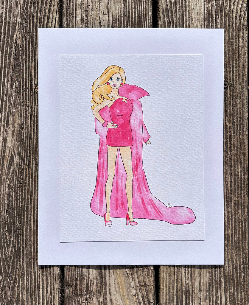 Glam Barbie Print