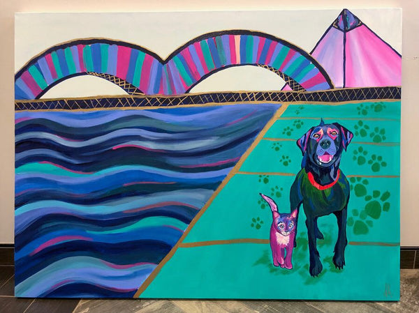 Walking in Memphis with Finn