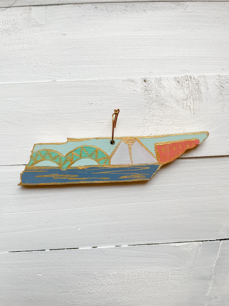 Hand Painted Tennessee Ornament
