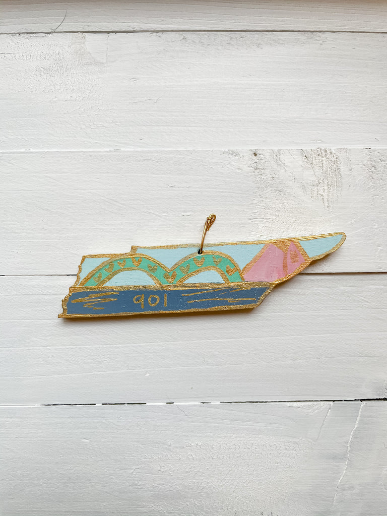 Hand Painted Tennessee Ornament