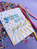 You are Gold Stationery Set