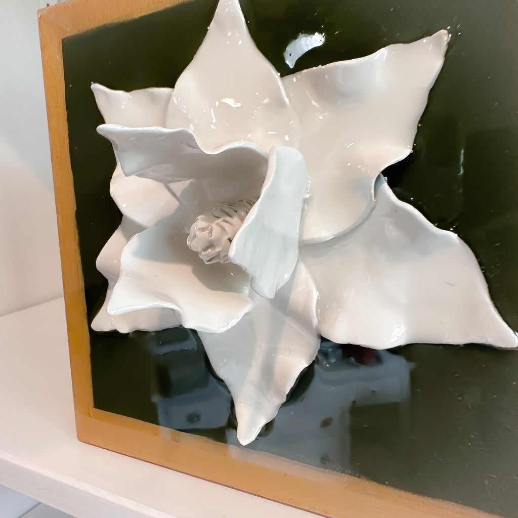 Magnolia Flower in Olive