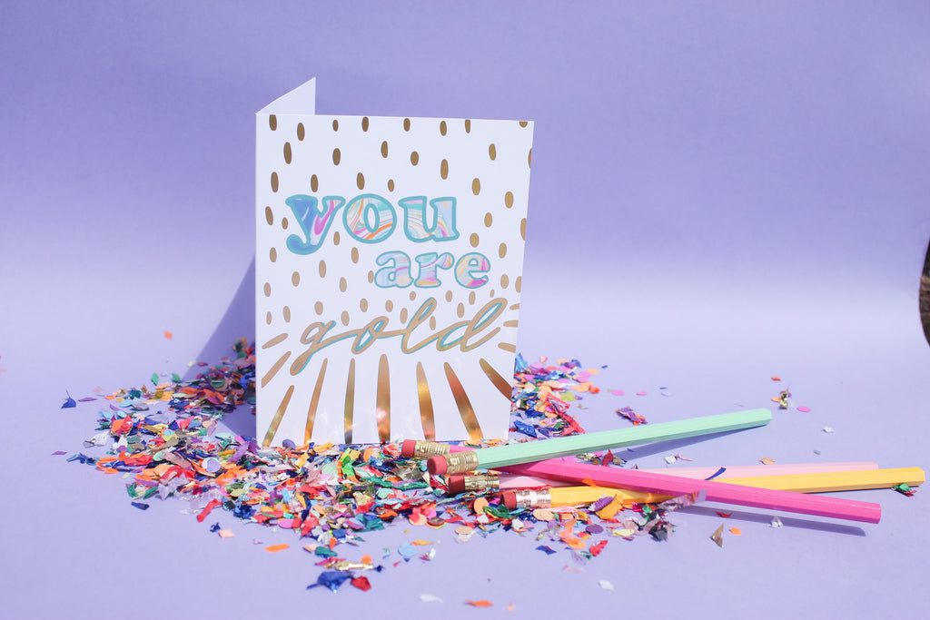 You are Gold Stationery Set