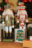 Handpainted Plaid Nutcrackers