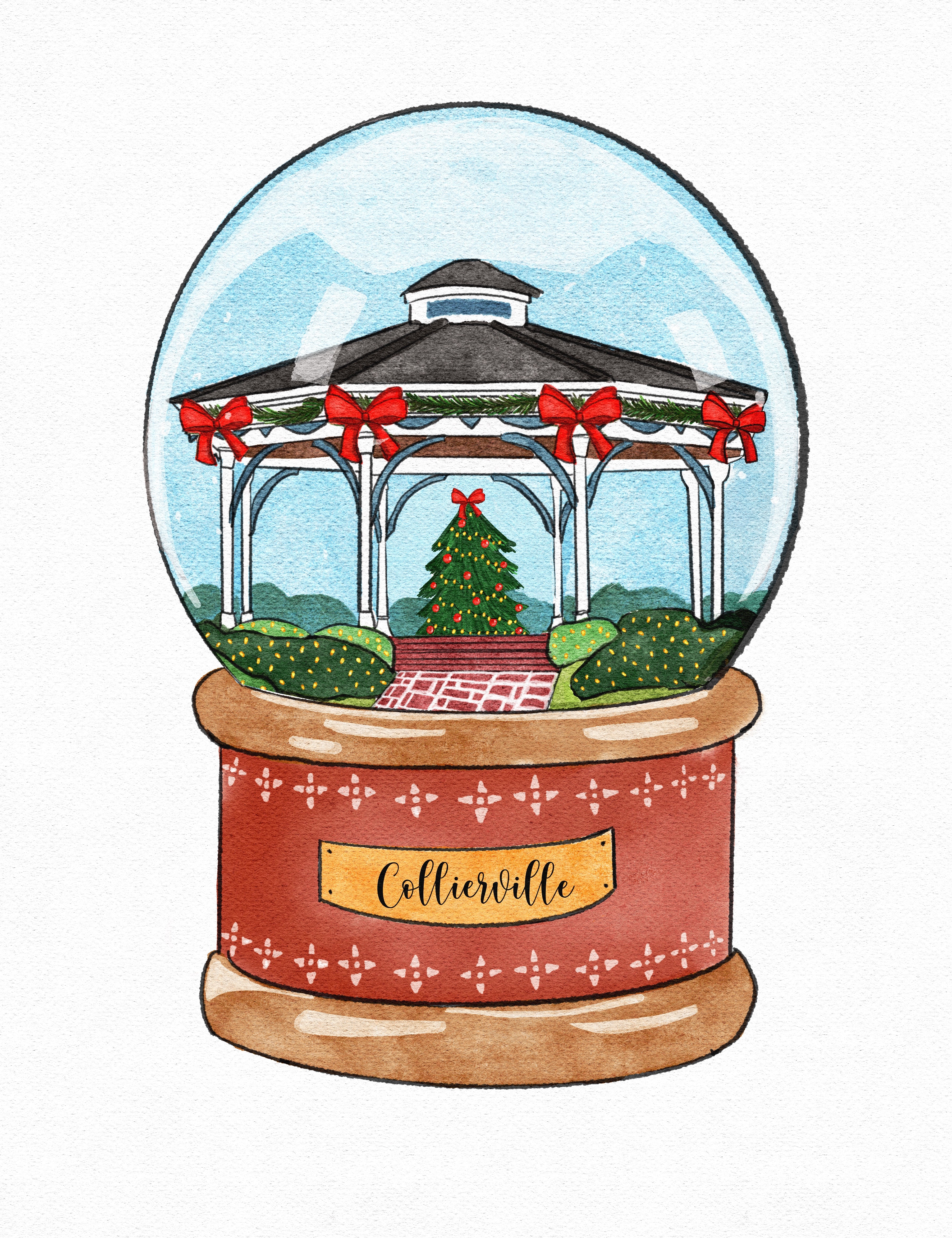 Framed Christmas Snowglobe Prints
