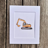 Excavator Print
