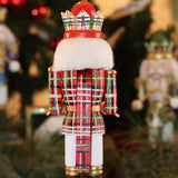 Handpainted Plaid Nutcrackers