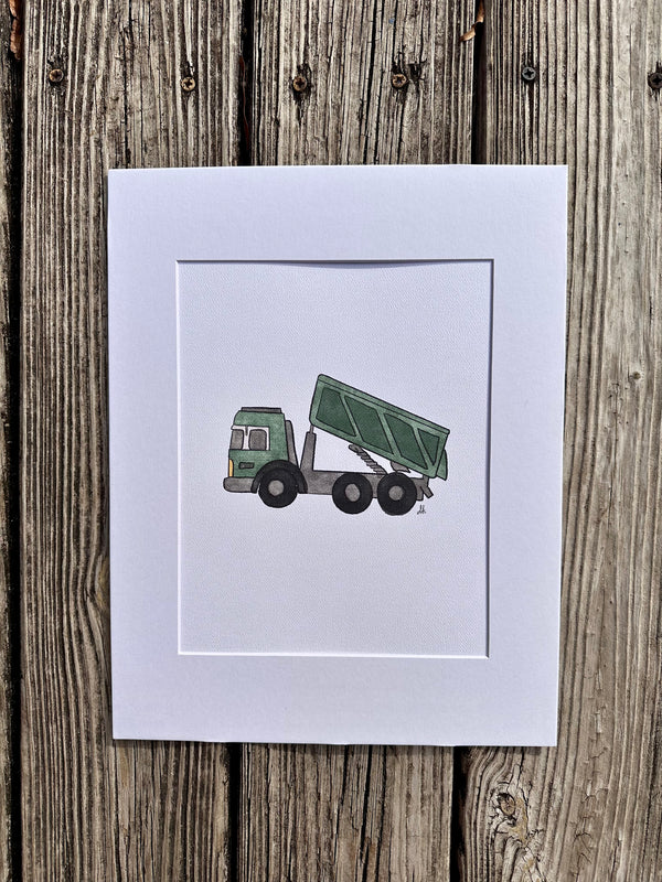 Green Dump Truck