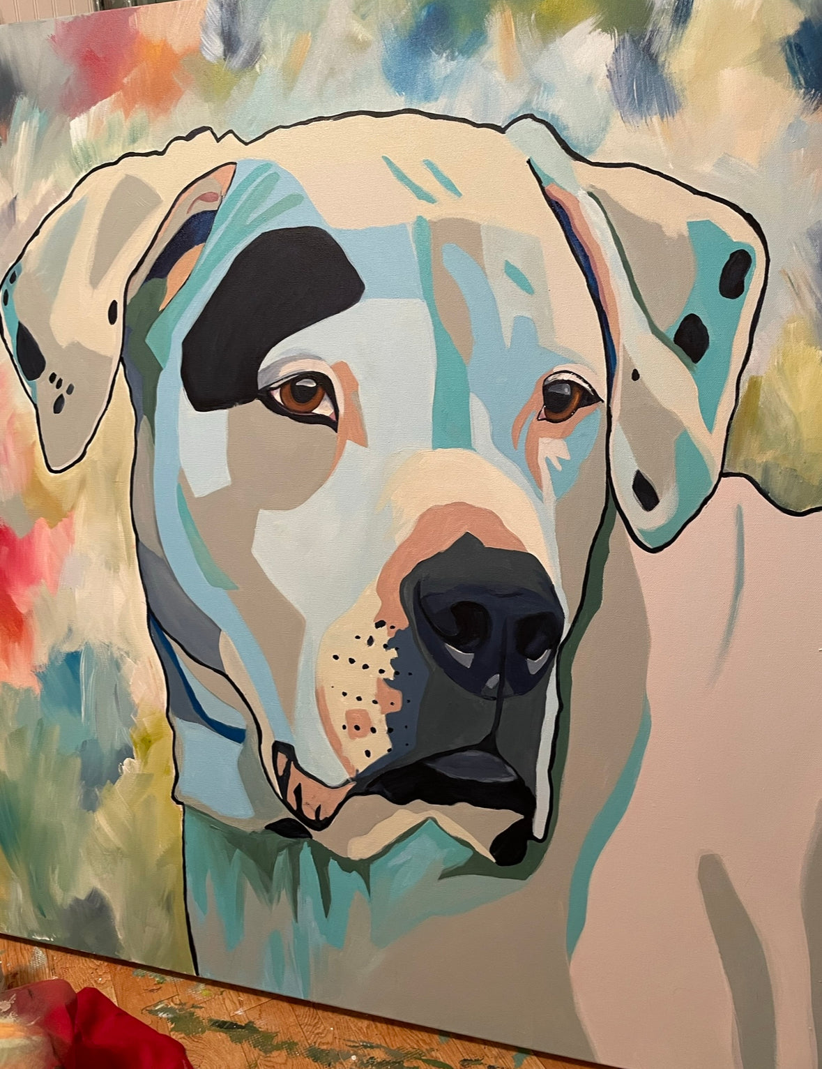 Custom Abstract Dog