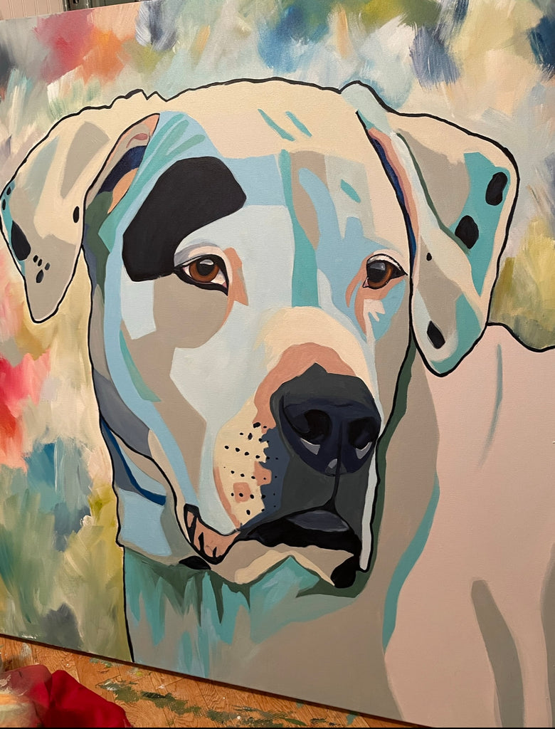 Custom Abstract Dog