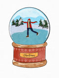 Framed Christmas Snowglobe Prints