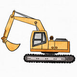 Excavator Print