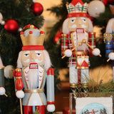 Handpainted Plaid Nutcrackers
