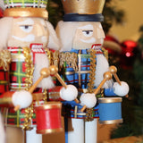 Handpainted Plaid Nutcrackers