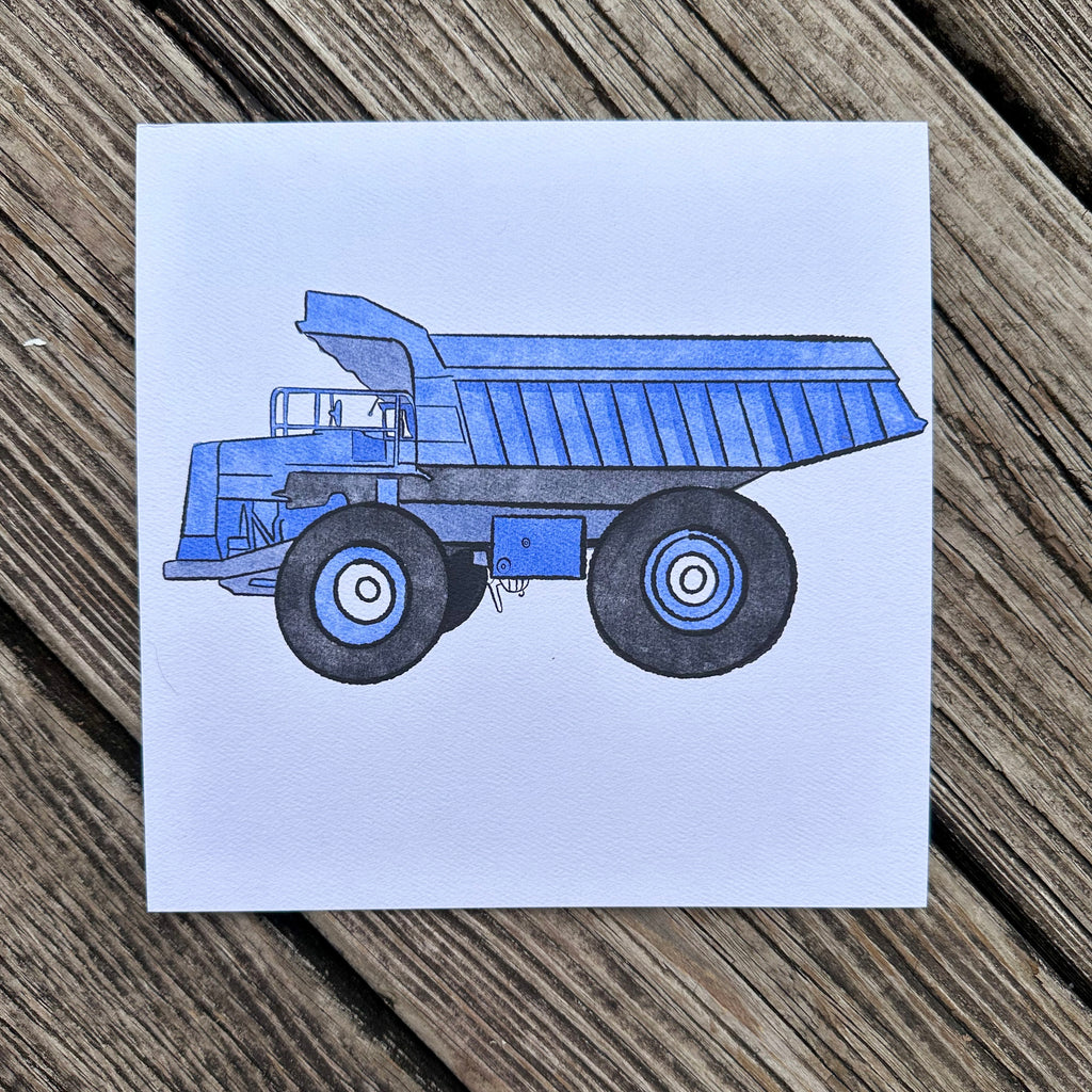 Blue Dump Truck