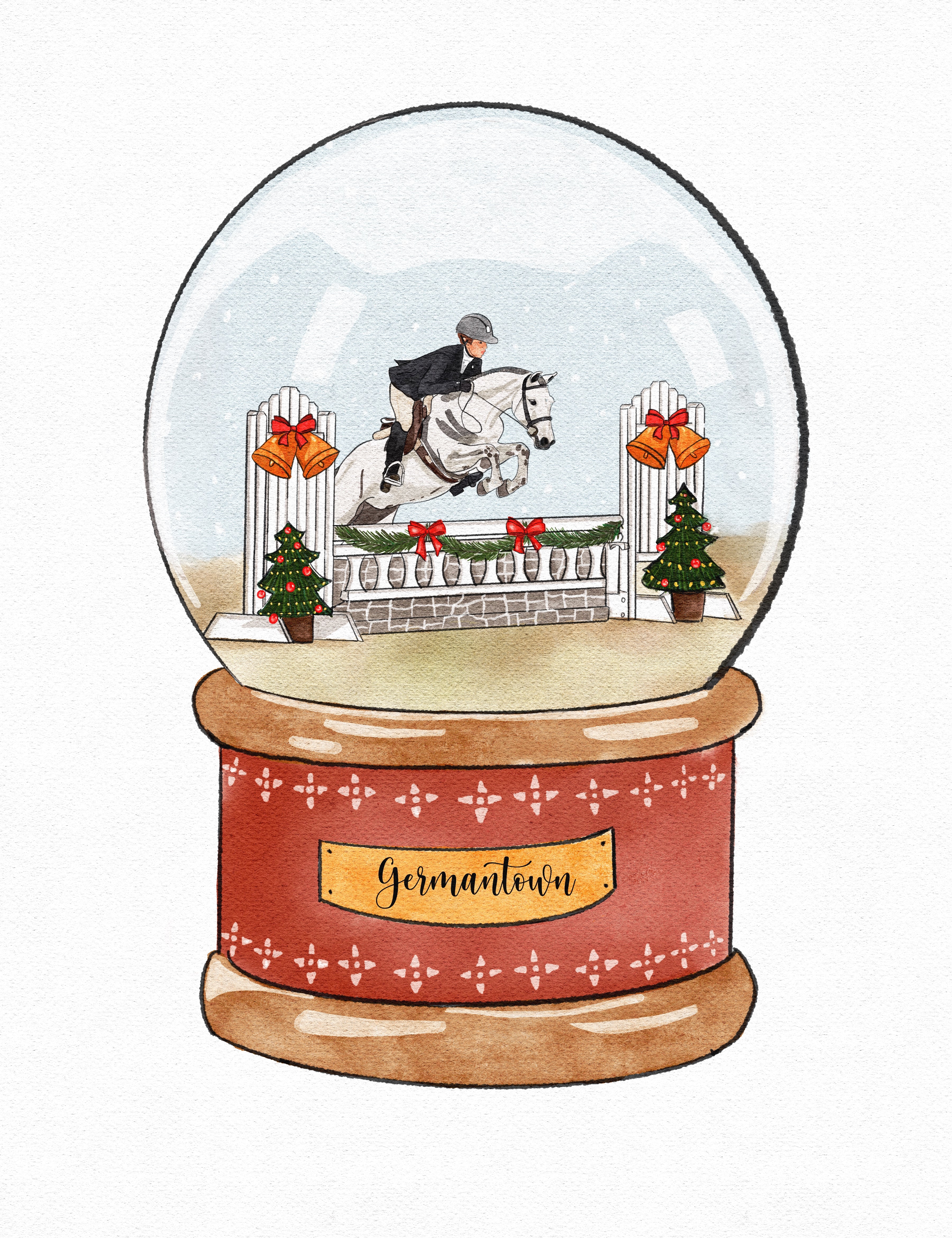 Framed Christmas Snowglobe Prints