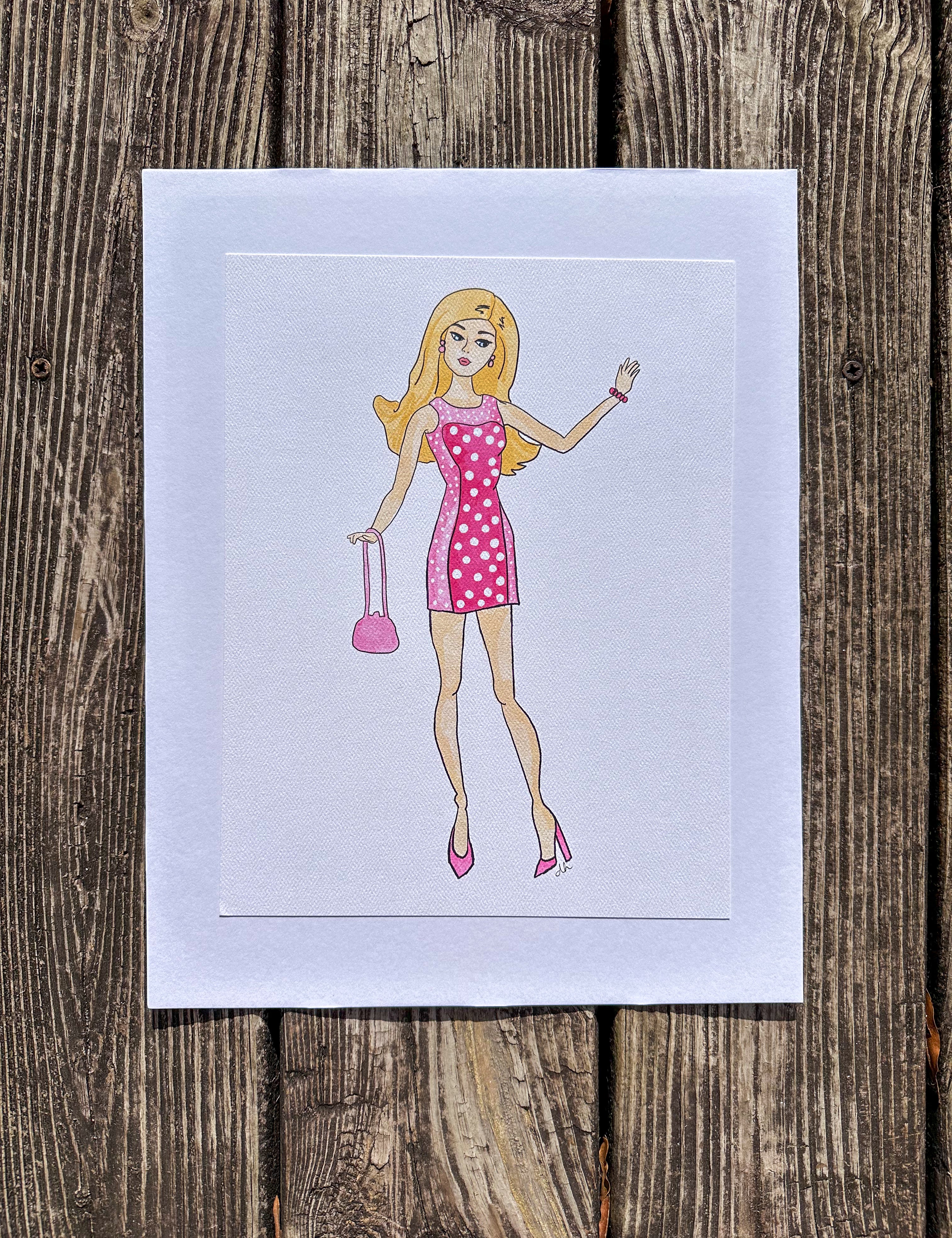 Barbie Pink Print