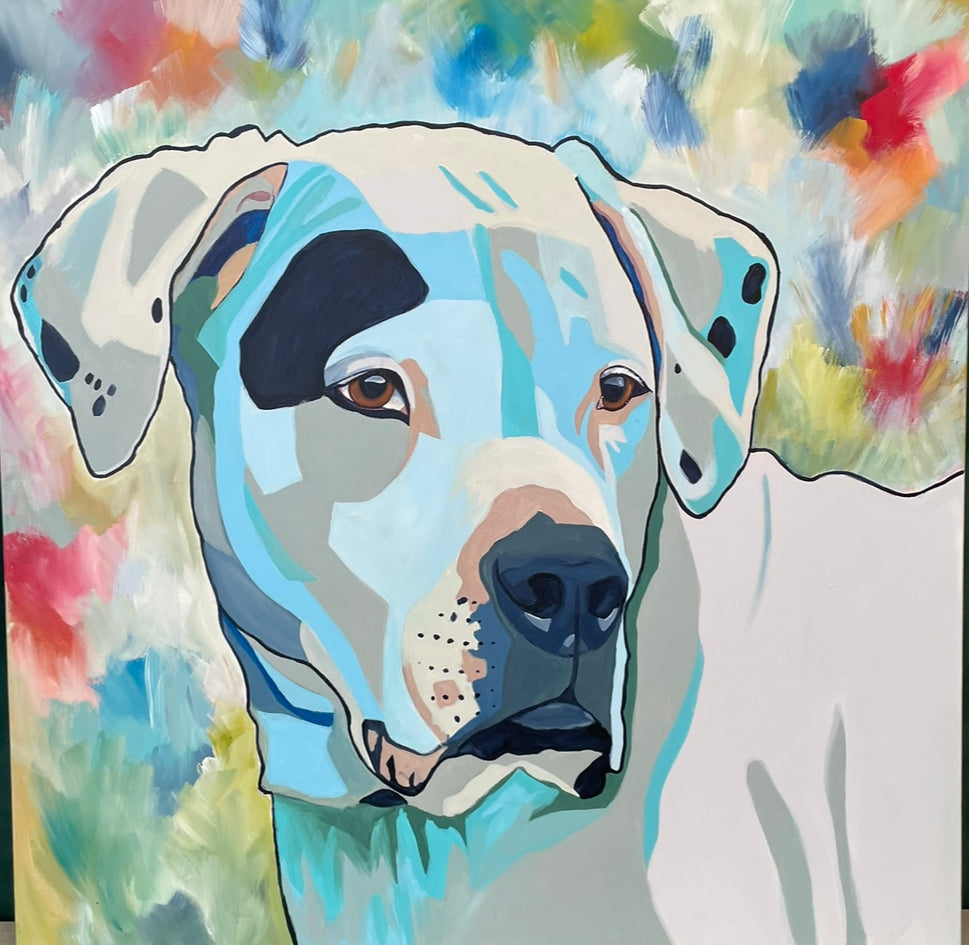 Custom Abstract Dog