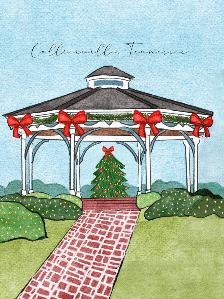 Collierville Christmas Print