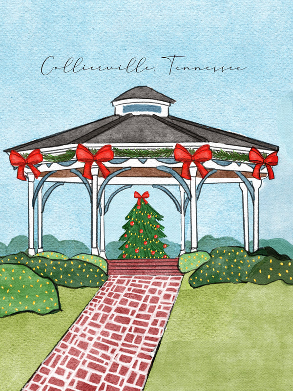 Collierville Christmas Print
