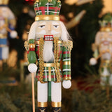 Handpainted Plaid Nutcrackers