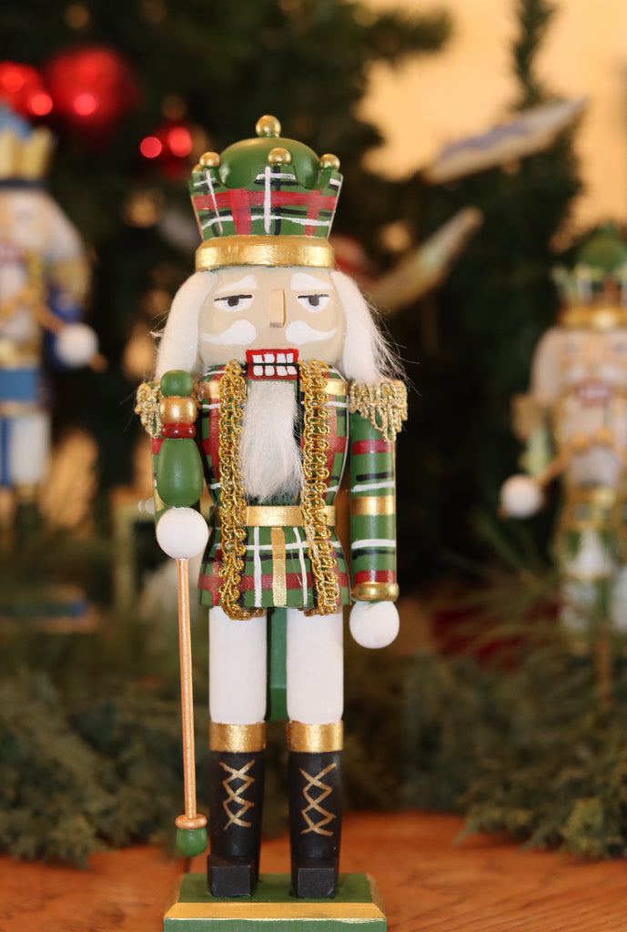 Handpainted Plaid Nutcrackers