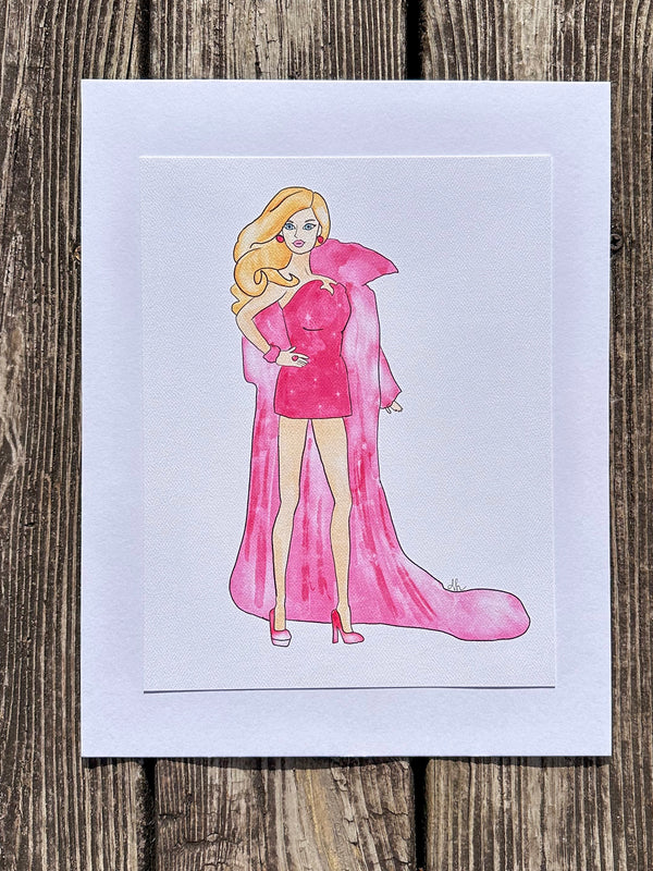 Glam Barbie Print