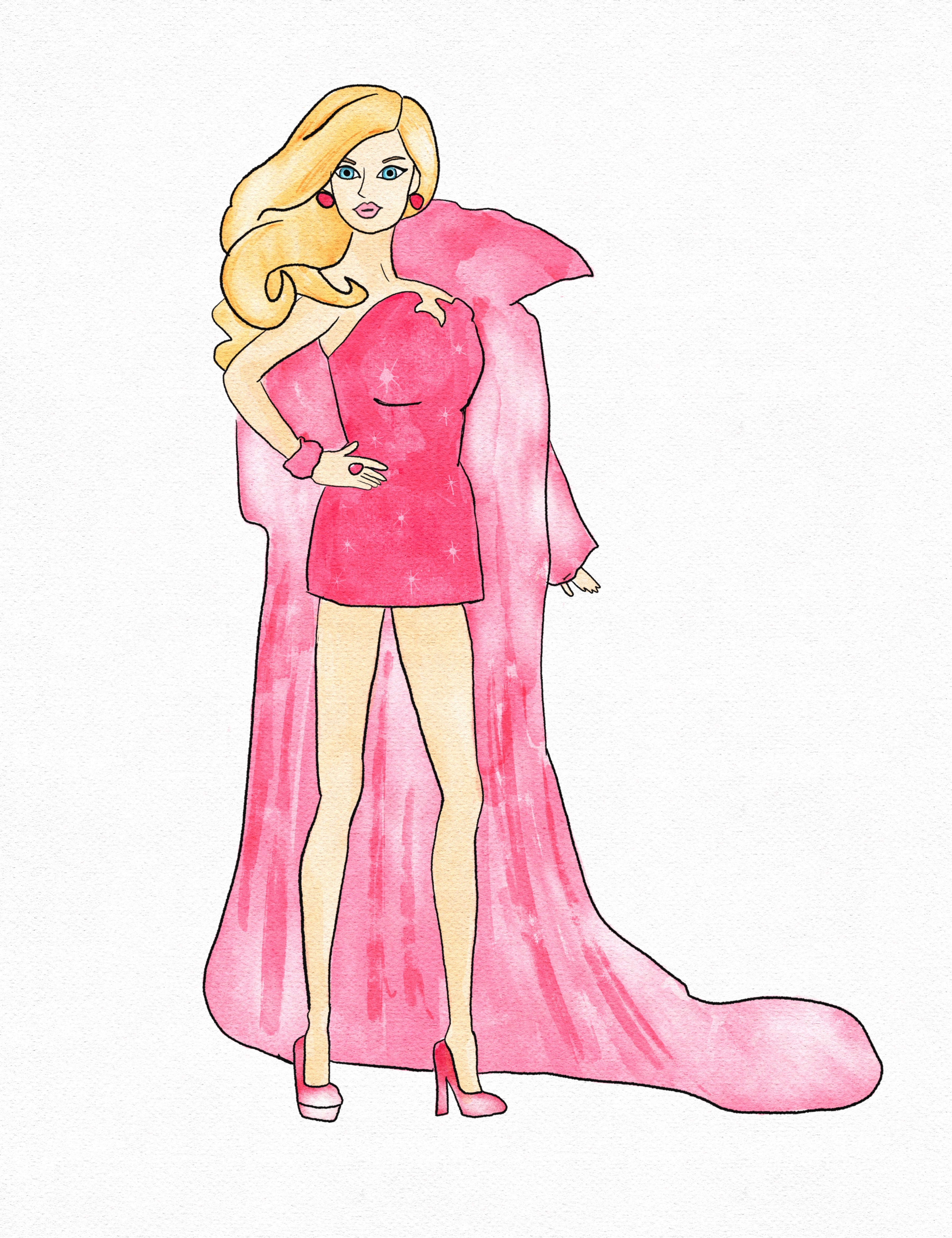 Glam Barbie Print
