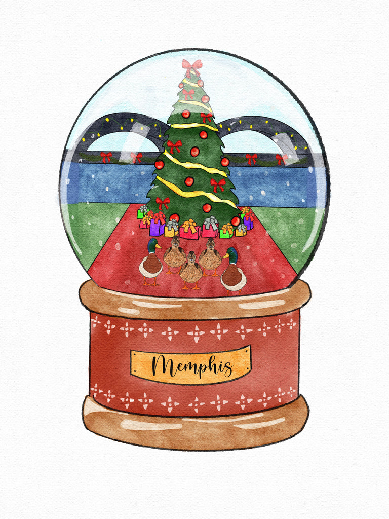 Framed Christmas Snowglobe Prints
