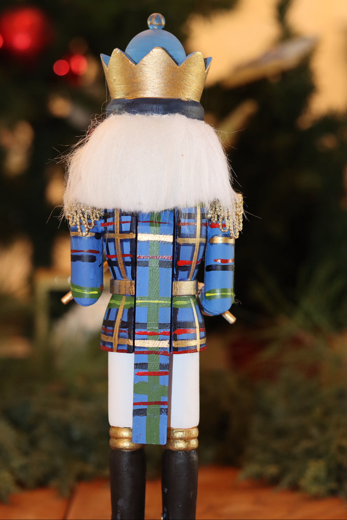 Handpainted Plaid Nutcrackers