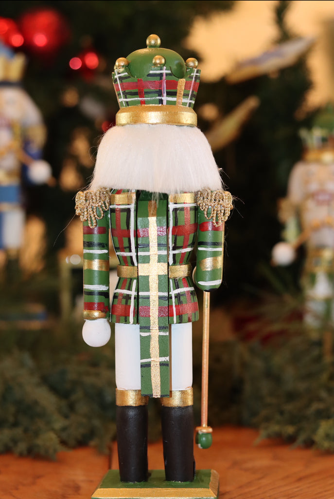 Handpainted Plaid Nutcrackers