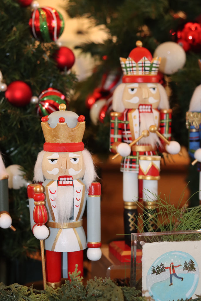 Handpainted Plaid Nutcrackers