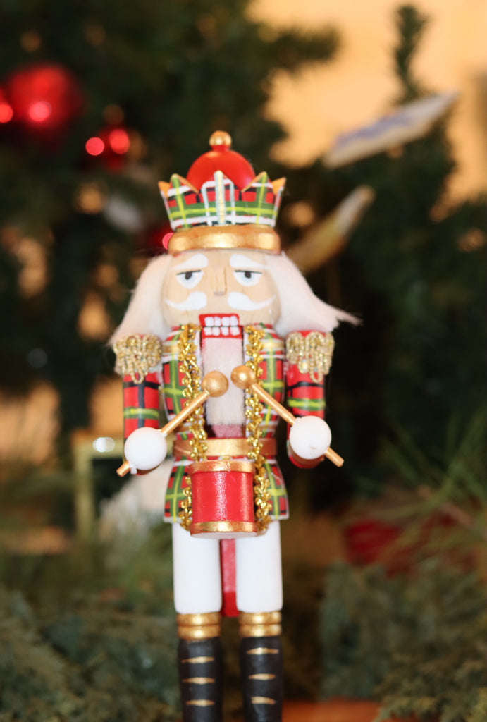 Handpainted Plaid Nutcrackers