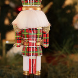 Handpainted Plaid Nutcrackers