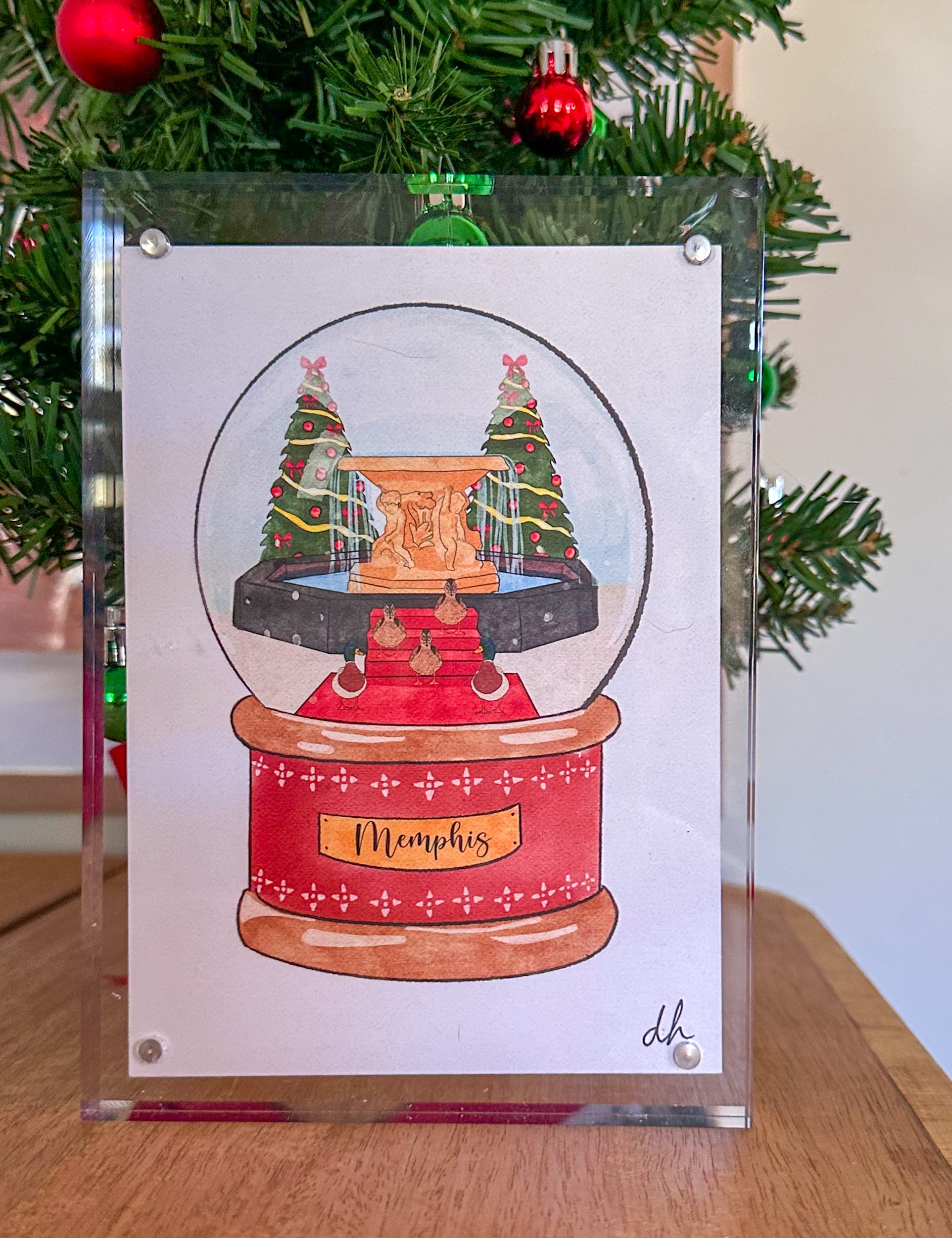 Framed Memphis Snowglobe Prints