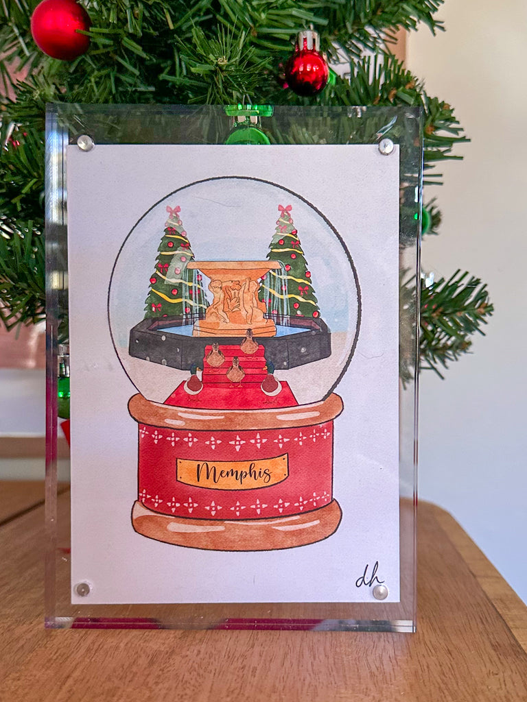 Framed Memphis Snowglobe Prints