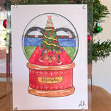 Framed Christmas Snowglobe Prints