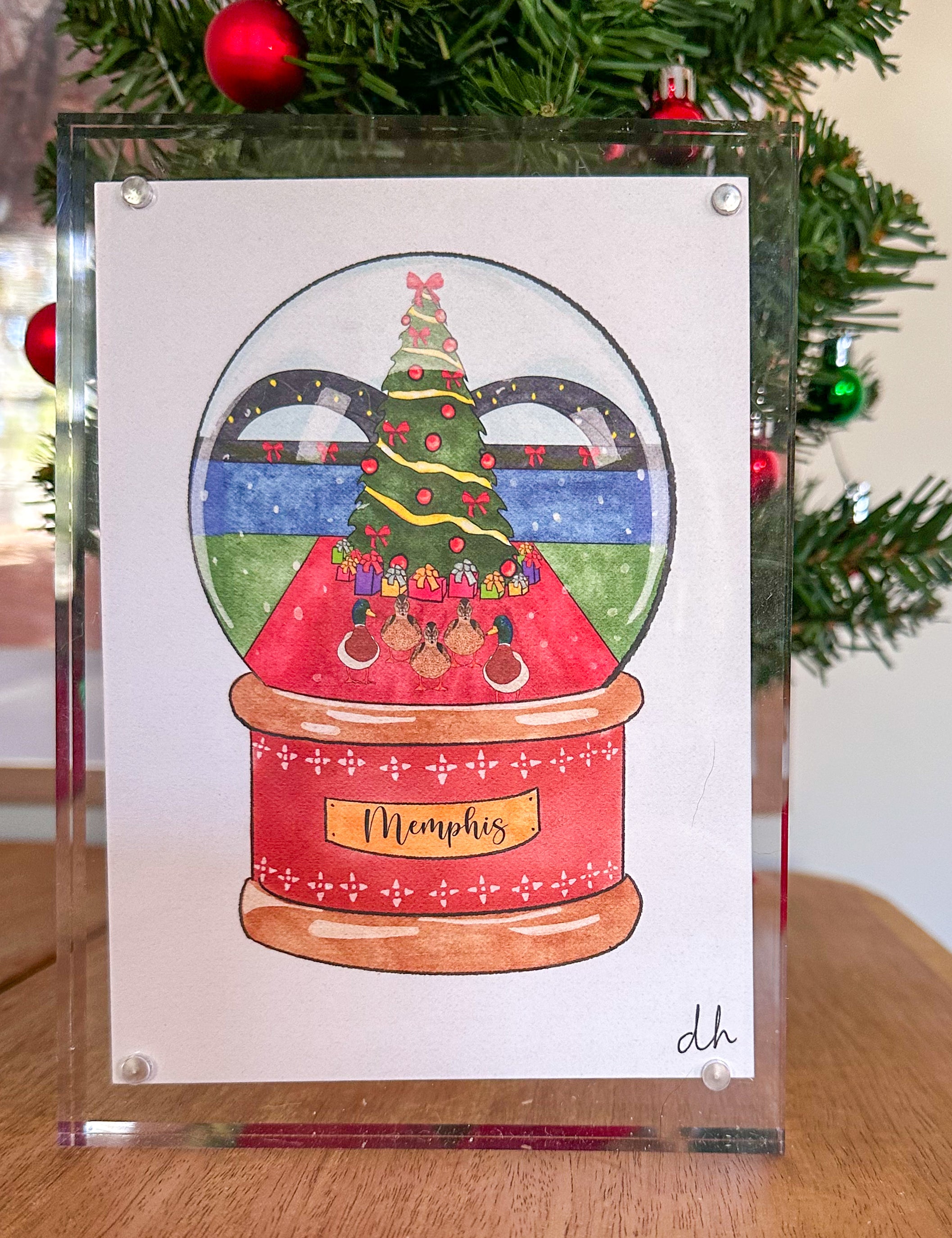 Framed Memphis Snowglobe Prints