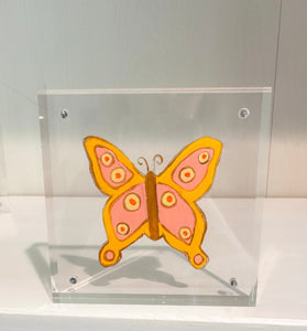 Pink Yellow Orange Butterfly
