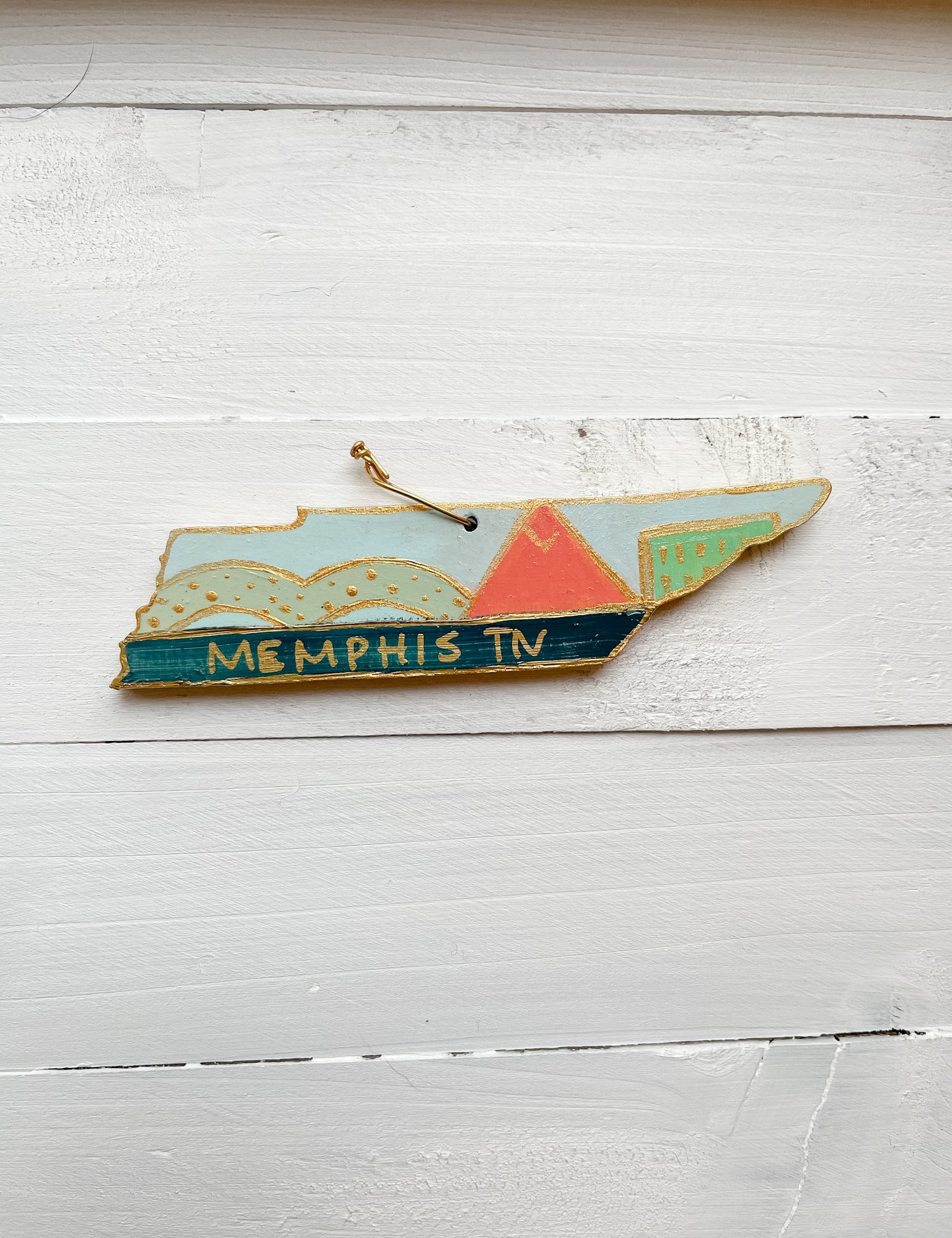Hand Painted Tennessee Ornament