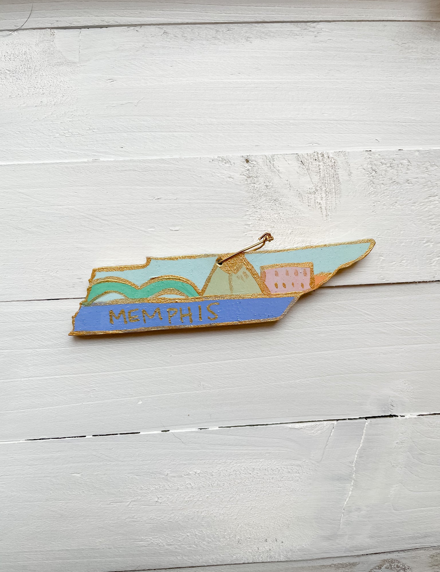 Hand Painted Tennessee Ornament