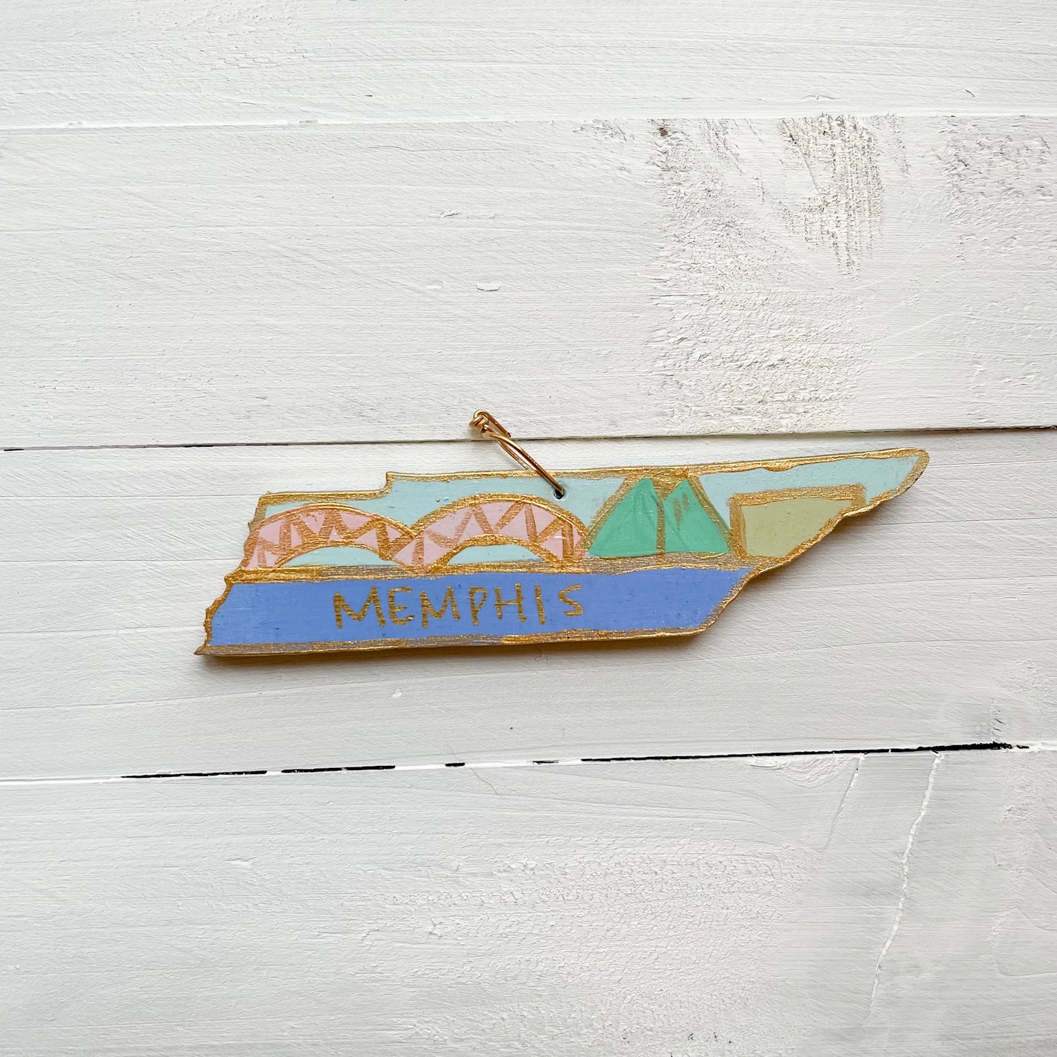 Hand Painted Tennessee Ornament