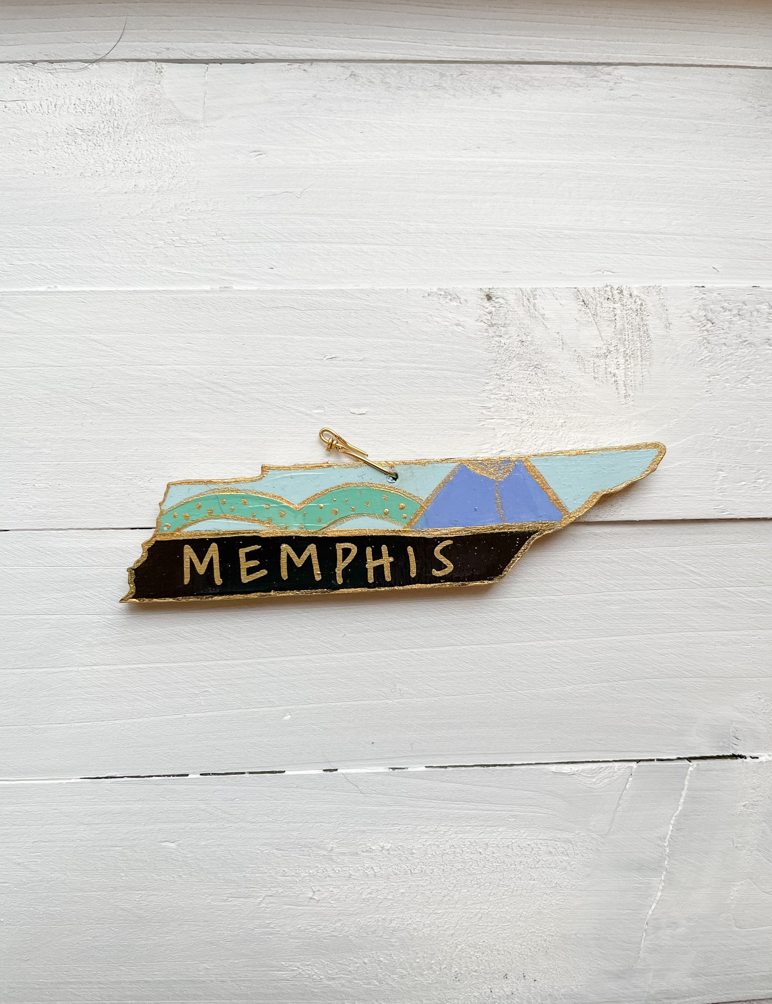 Hand Painted Tennessee Ornament