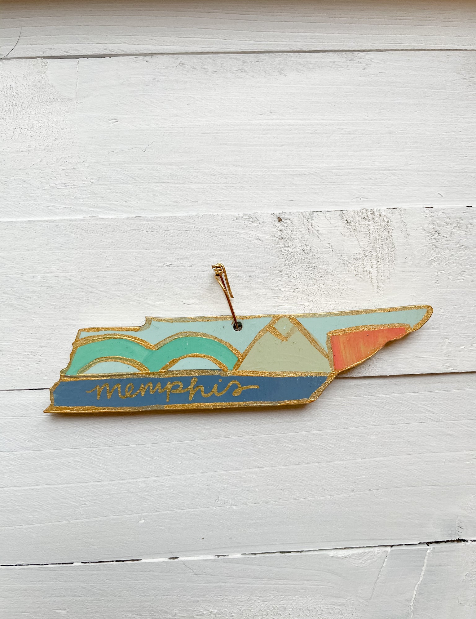 Hand Painted Tennessee Ornament