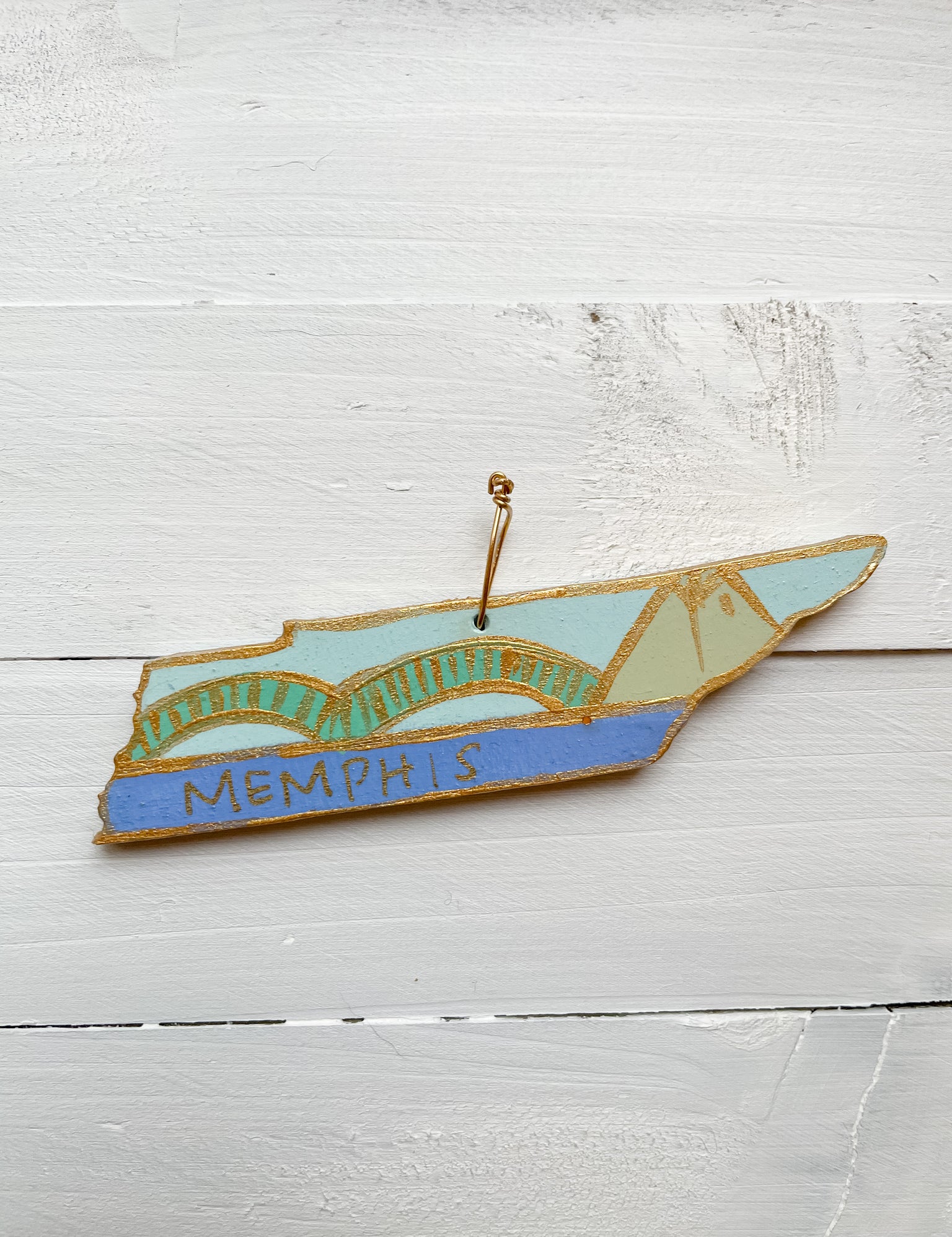 Hand Painted Tennessee Ornament