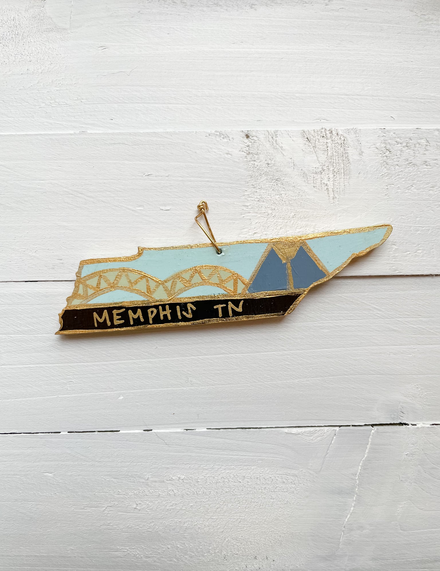 Hand Painted Tennessee Ornament