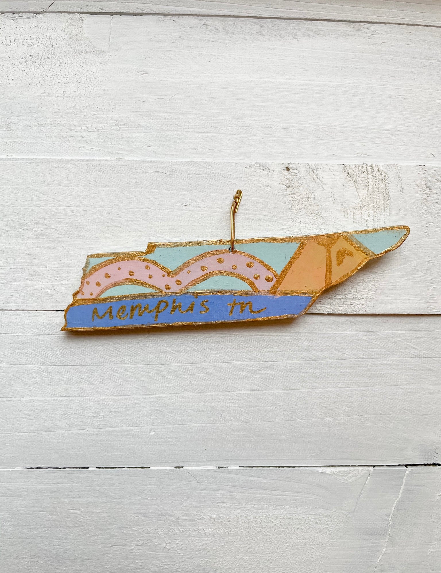 Hand Painted Tennessee Ornament